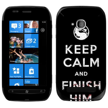   «Keep calm and Finish him Mortal Kombat»   Nokia Lumia 710