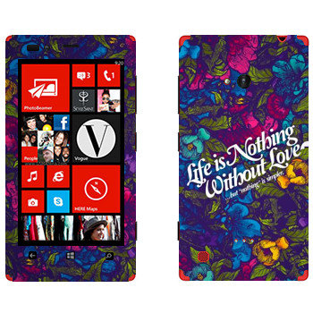   « Life is nothing without Love  »   Nokia Lumia 720
