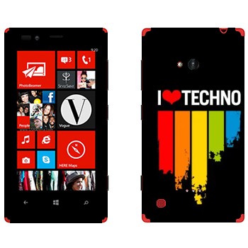   «I love techno»   Nokia Lumia 720