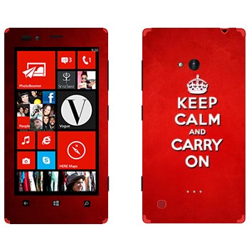   «Keep calm and carry on - »   Nokia Lumia 720