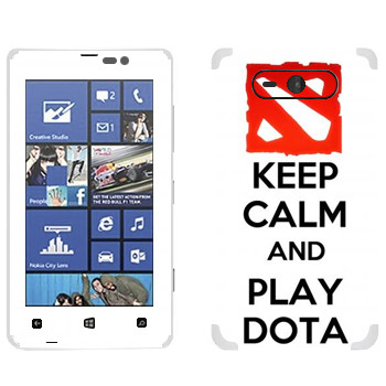   «Keep calm and Play DOTA»   Nokia Lumia 820