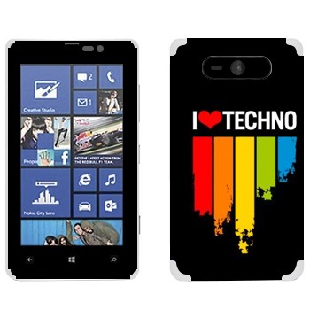   «I love techno»   Nokia Lumia 820