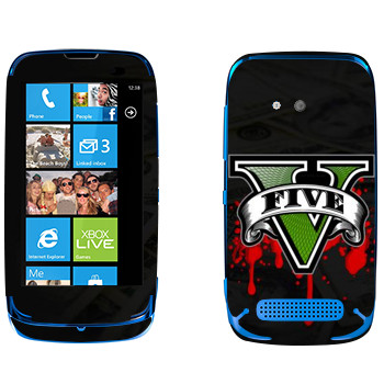   «GTA 5 - logo blood»   Nokia Lumia 610