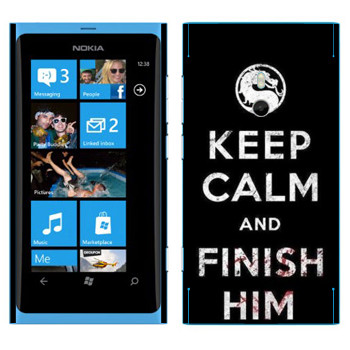   «Keep calm and Finish him Mortal Kombat»   Nokia Lumia 800