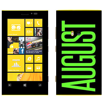   «August»   Nokia Lumia 920