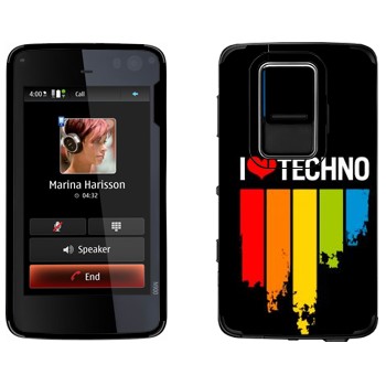   «I love techno»   Nokia N900