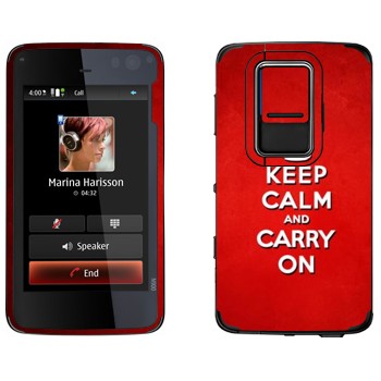   «Keep calm and carry on - »   Nokia N900