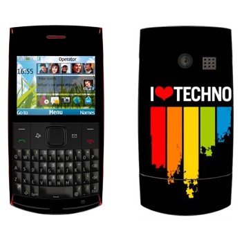   «I love techno»   Nokia X2-01