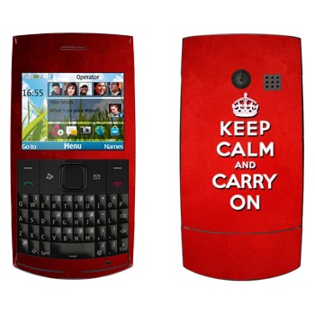   «Keep calm and carry on - »   Nokia X2-01