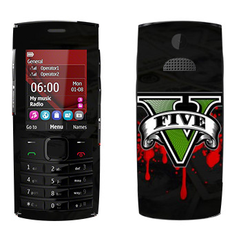   «GTA 5 - logo blood»   Nokia X2-02