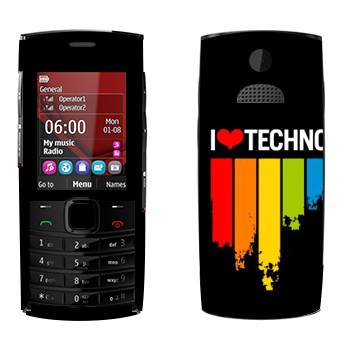   «I love techno»   Nokia X2-02