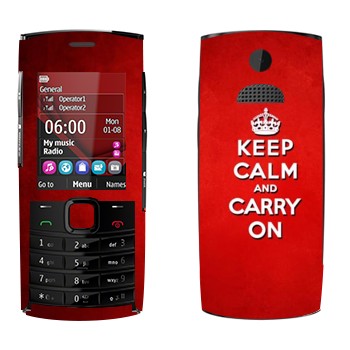   «Keep calm and carry on - »   Nokia X2-02