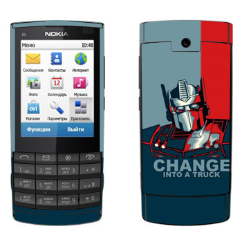   « : Change into a truck»   Nokia X3-02