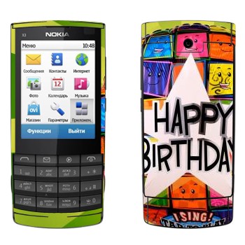   «  Happy birthday»   Nokia X3-02