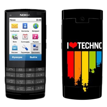   «I love techno»   Nokia X3-02