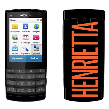   «Henrietta»   Nokia X3-02