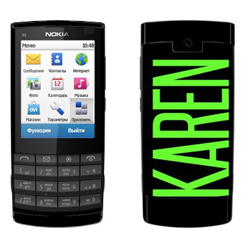   «Karen»   Nokia X3-02