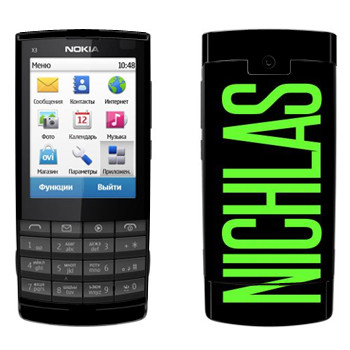  «Nichlas»   Nokia X3-02