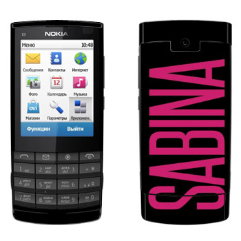   «Sabina»   Nokia X3-02