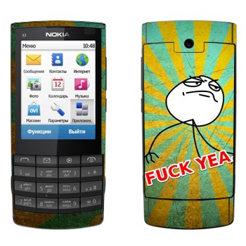   «Fuck yea»   Nokia X3-02