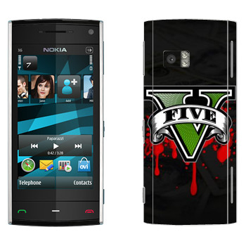   «GTA 5 - logo blood»   Nokia X6