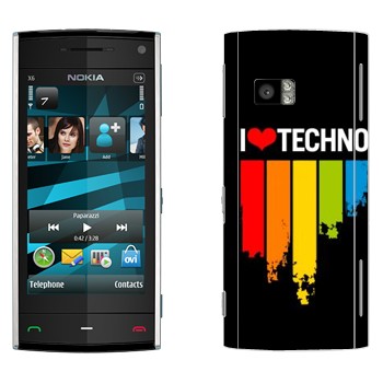   «I love techno»   Nokia X6