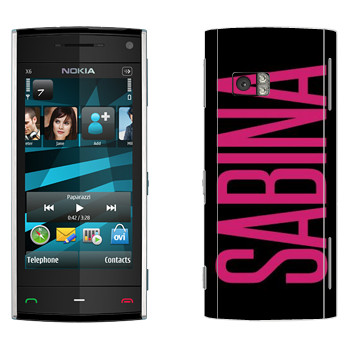   «Sabina»   Nokia X6