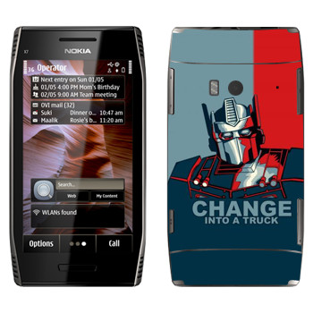   « : Change into a truck»   Nokia X7-00