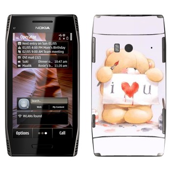   «  - I love You»   Nokia X7-00