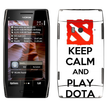   «Keep calm and Play DOTA»   Nokia X7-00
