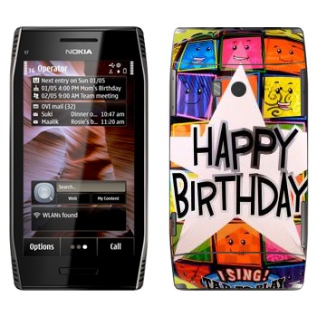   «  Happy birthday»   Nokia X7-00