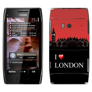   «I love London»   Nokia X7-00