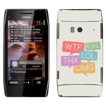   «WTF, ROFL, THX, LOL, OMG»   Nokia X7-00
