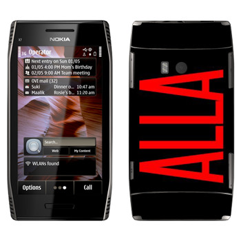   «Alla»   Nokia X7-00