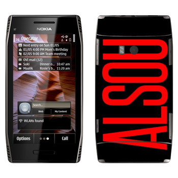   «Alsou»   Nokia X7-00