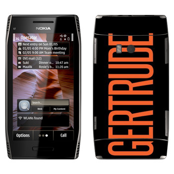   «Gertrude»   Nokia X7-00