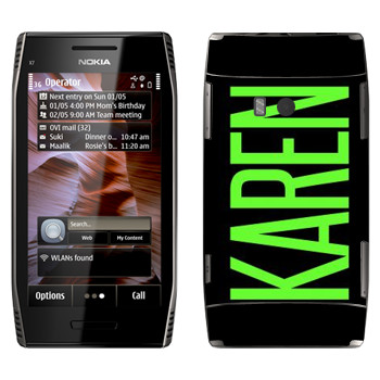   «Karen»   Nokia X7-00