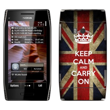   «Keep calm and carry on»   Nokia X7-00