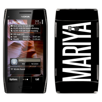   «Mariya»   Nokia X7-00