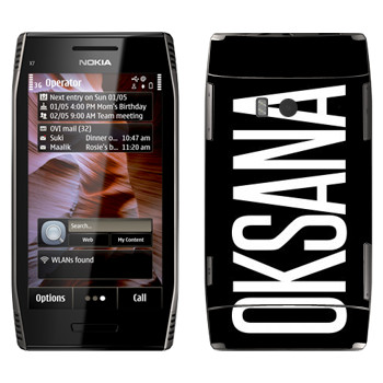   «Oksana»   Nokia X7-00