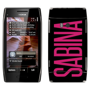   «Sabina»   Nokia X7-00