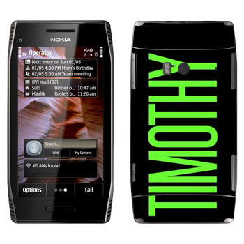   «Timothy»   Nokia X7-00