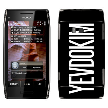   «Yevdokim»   Nokia X7-00