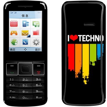   «I love techno»   Philips Xenium X128