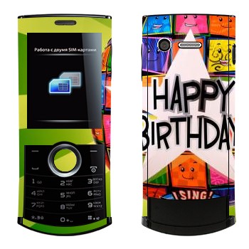   «  Happy birthday»   Philips Xenium X503