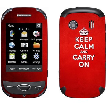   «Keep calm and carry on - »   Samsung B3410