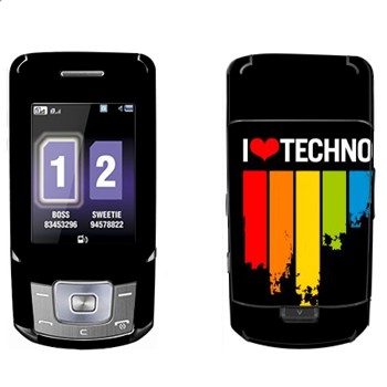   «I love techno»   Samsung B5702