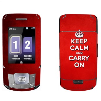   «Keep calm and carry on - »   Samsung B5702