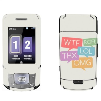   «WTF, ROFL, THX, LOL, OMG»   Samsung B5702