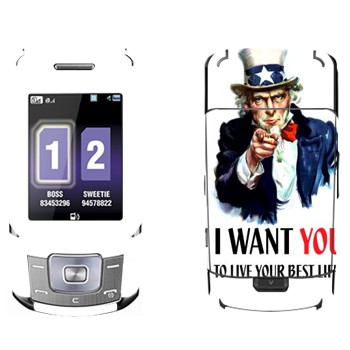   « : I want you!»   Samsung B5702